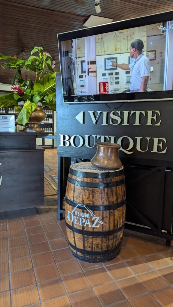 Boutique et dégustation lors de la visite de la distillerie